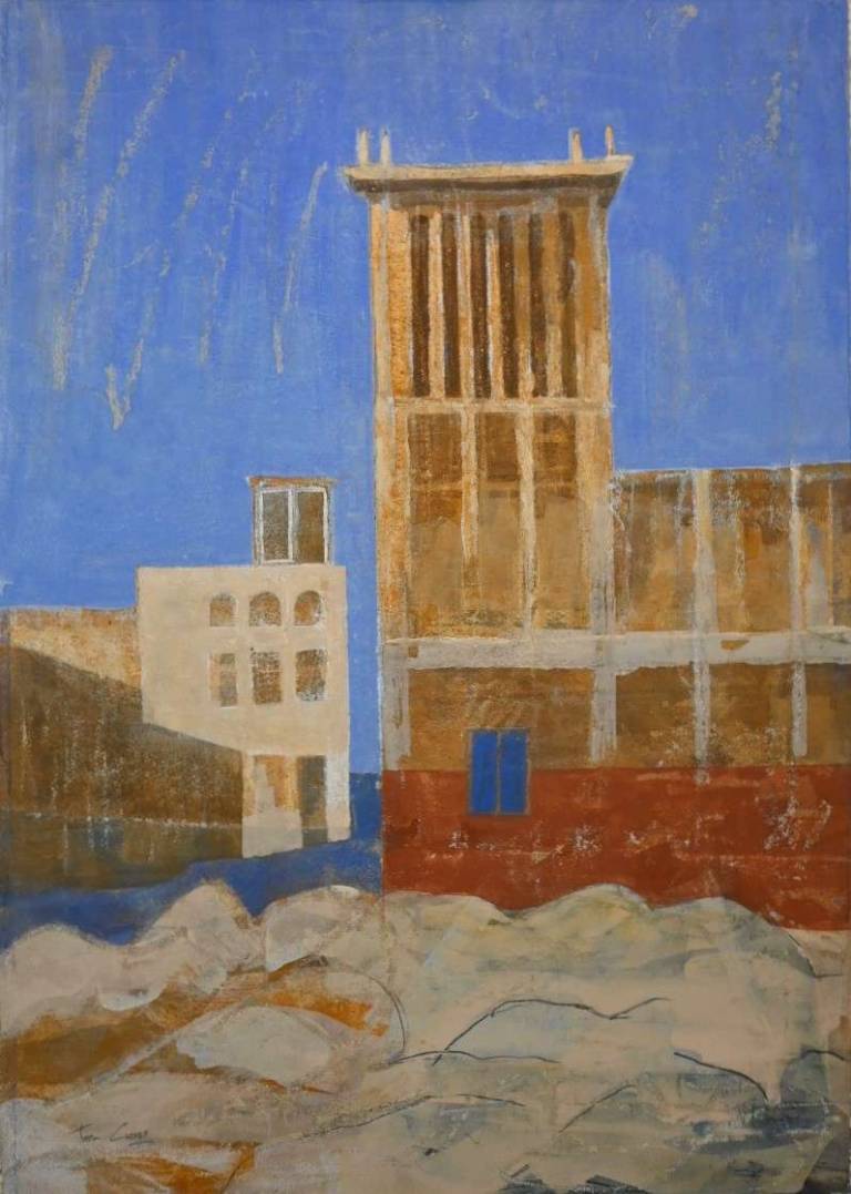 Wind Towers and the Bastakia 2  1996 - Tom Cross