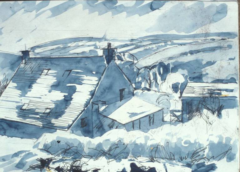 Cottage in Wales, Fronhaul 1989 - Tom Cross