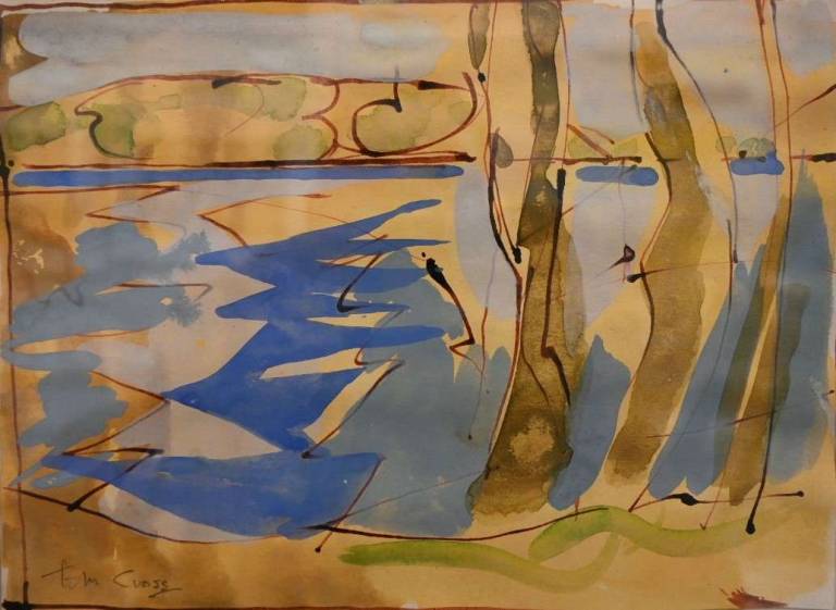 Sketch for West Beach, Winter Evening 1990 - Tom Cross