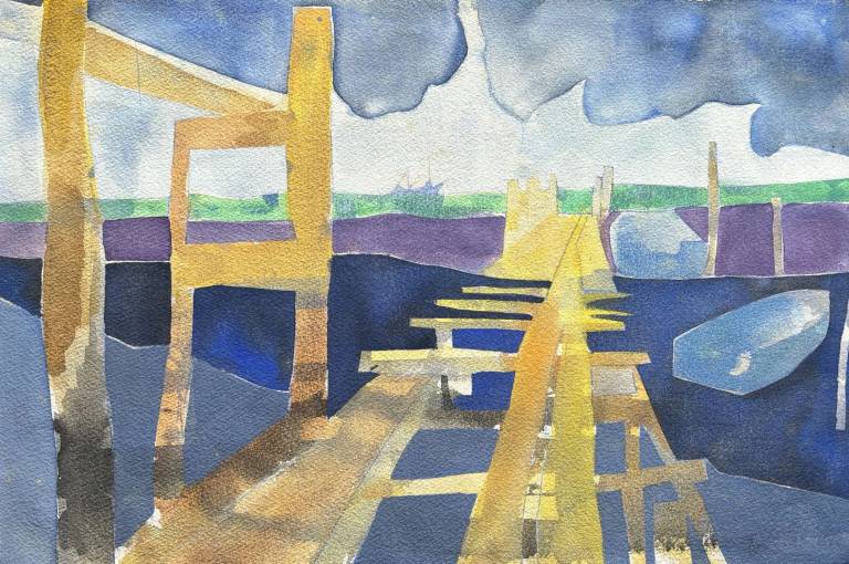 Jetty in Belize 1985 - Tom Cross