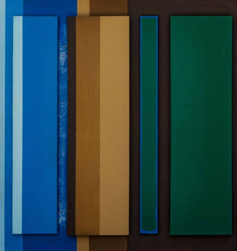 Construction Green, blue and brown - Tom Cross