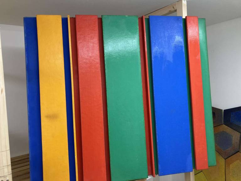 Construction Red, green and yellow 1965 - Tom Cross