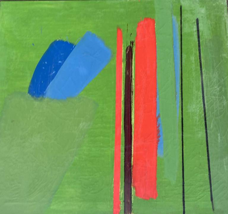 Trees, red on green 1964 - Tom Cross