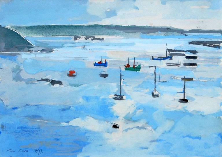 Falmouth Harbour from Greenbank 1977 - Tom Cross