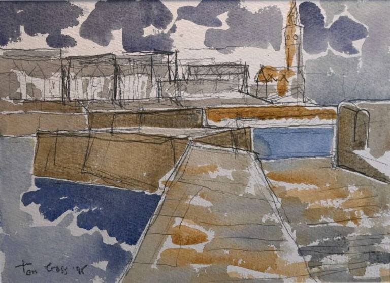 Porthleven Harbour 1995 - Tom Cross