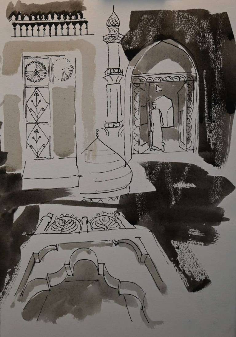 Sketch of Arabian Archway 1996 - Tom Cross
