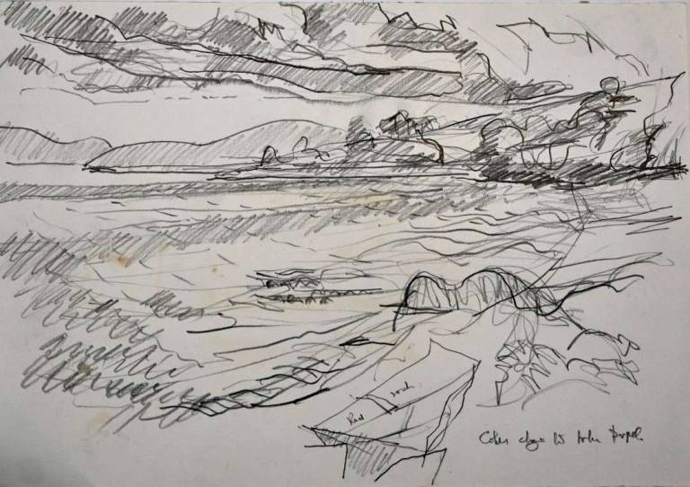 Sketch of West Beach 1988 - Tom Cross