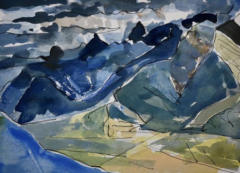 Mont Gond from Veysonnez 1986 - Tom Cross