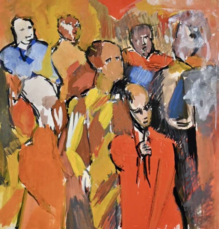 Untitled (Figures in Orange) [1957] - Tom Cross