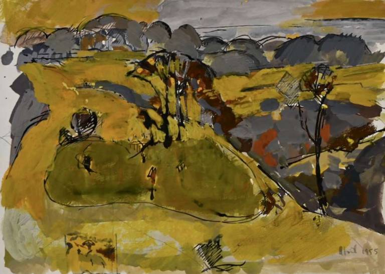 Howt (Study for Landscape at Haughton Green) 1955 - Tom Cross