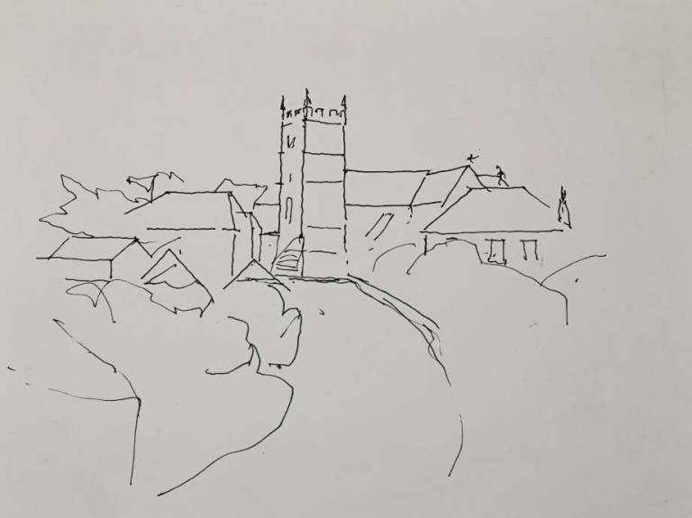 Sketch of Constantine Church - Tom Cross