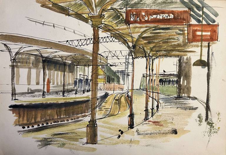 Untitled (Manchester Railway Station) 1953 - Tom Cross