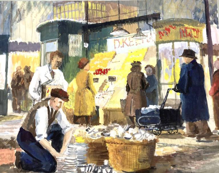 Untitled [Market Scene] 1953 - Tom Cross