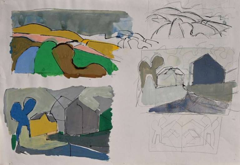 Welsh Landscape sketches 1967 - Tom Cross