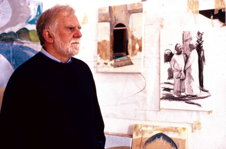 Tom at Work in his Studio at Dinyan - Tom Cross