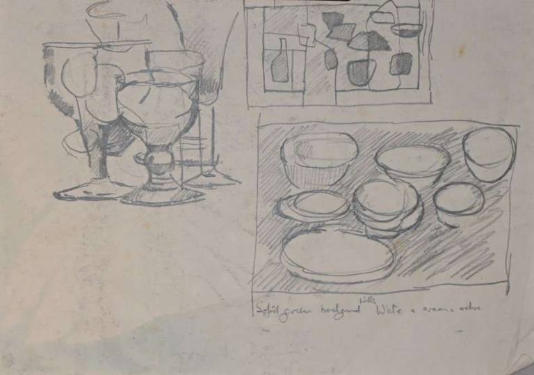 Untitled [Still Life Glasses and Bowls 1979] - Tom Cross