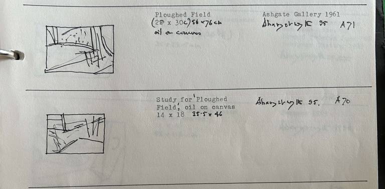 Study for Ploughed Field, 1961 - Tom Cross