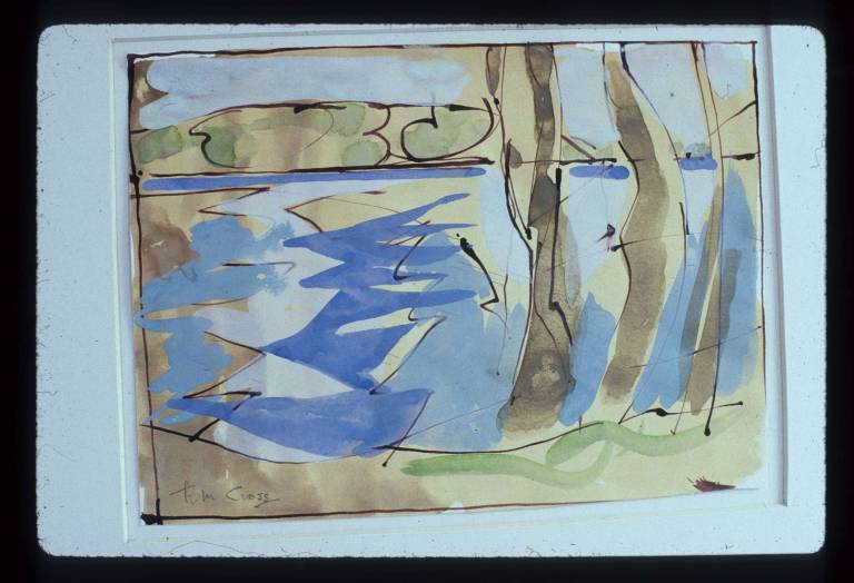 Sketch for West Beach, Winter Evening 1990 - Tom Cross