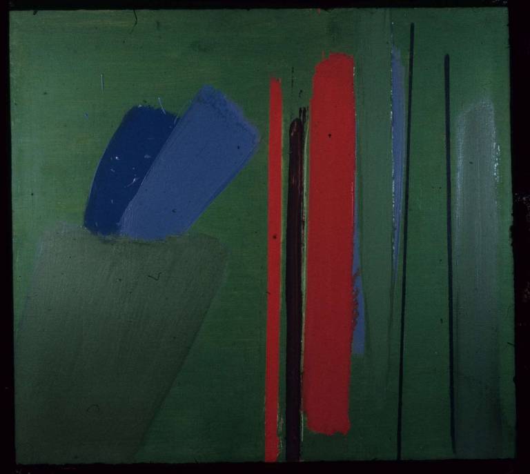 Trees, red on green 1964 - Tom Cross