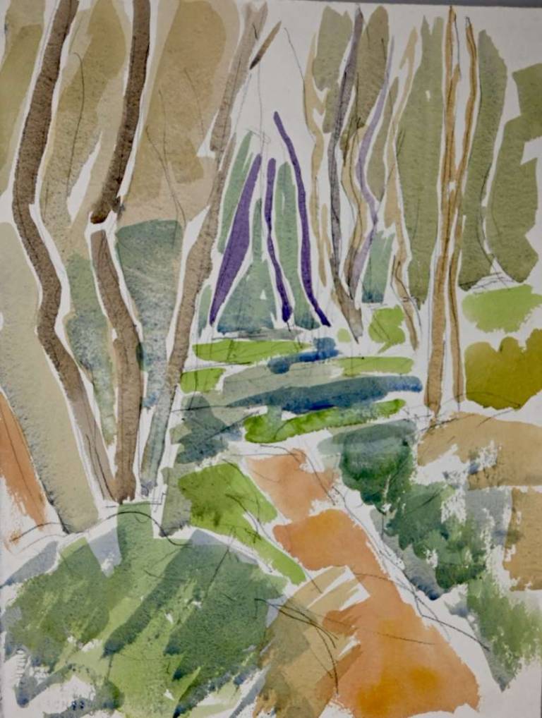 Study for path through Calamansac Wood 1987 - Tom Cross