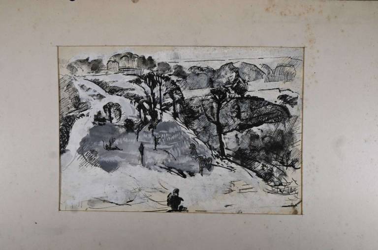 Howt [Study for Landscape at Haughton Green] 1955 - Tom Cross