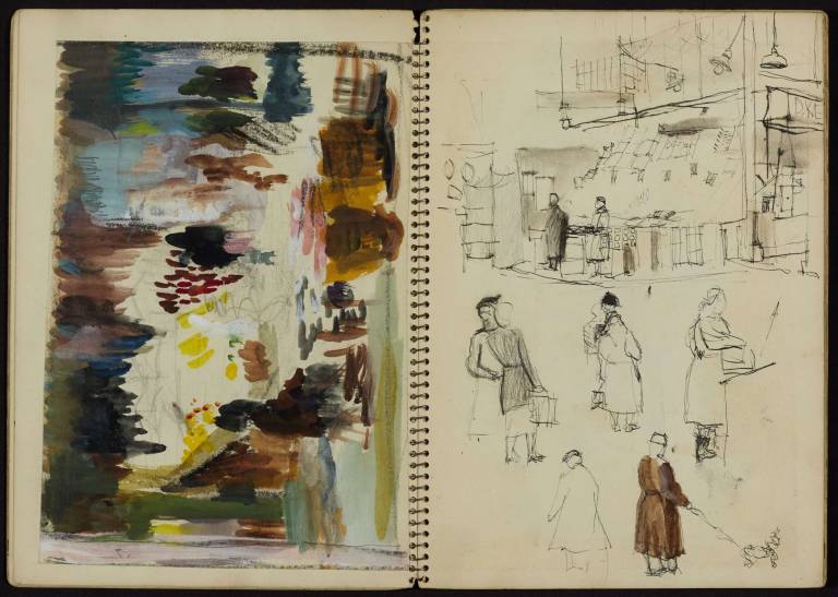 Untitled [Market Scene] 1953 - Tom Cross