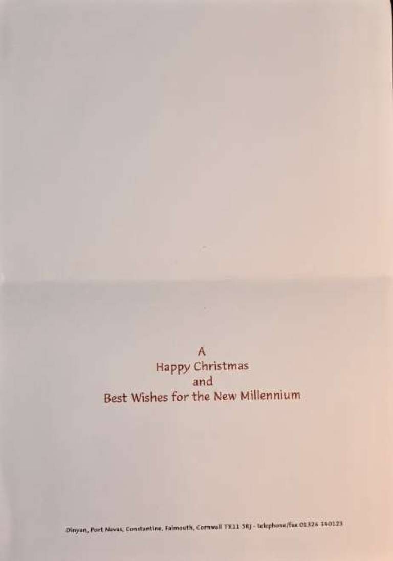 Millenium Christmas Card - Tom Cross