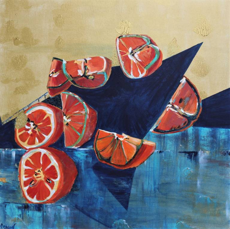 ORANGES & BLUE - Sandra Menant