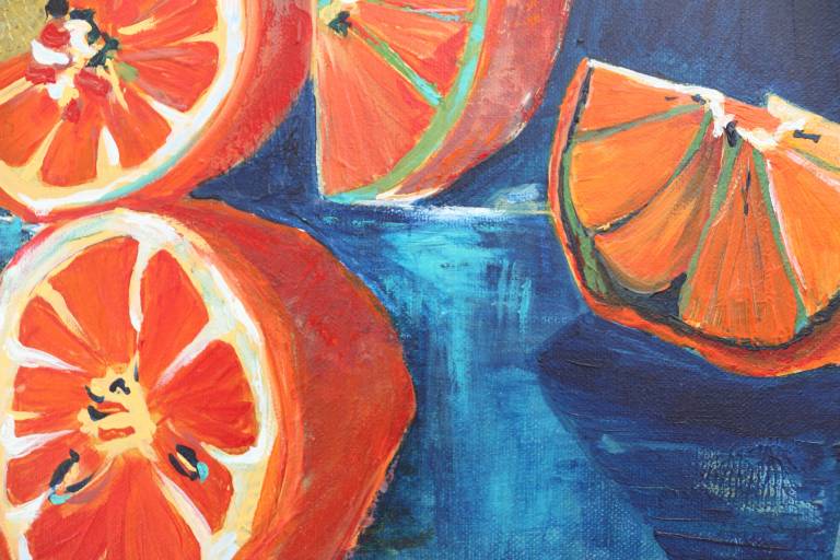 ORANGES & BLUE - Sandra Menant