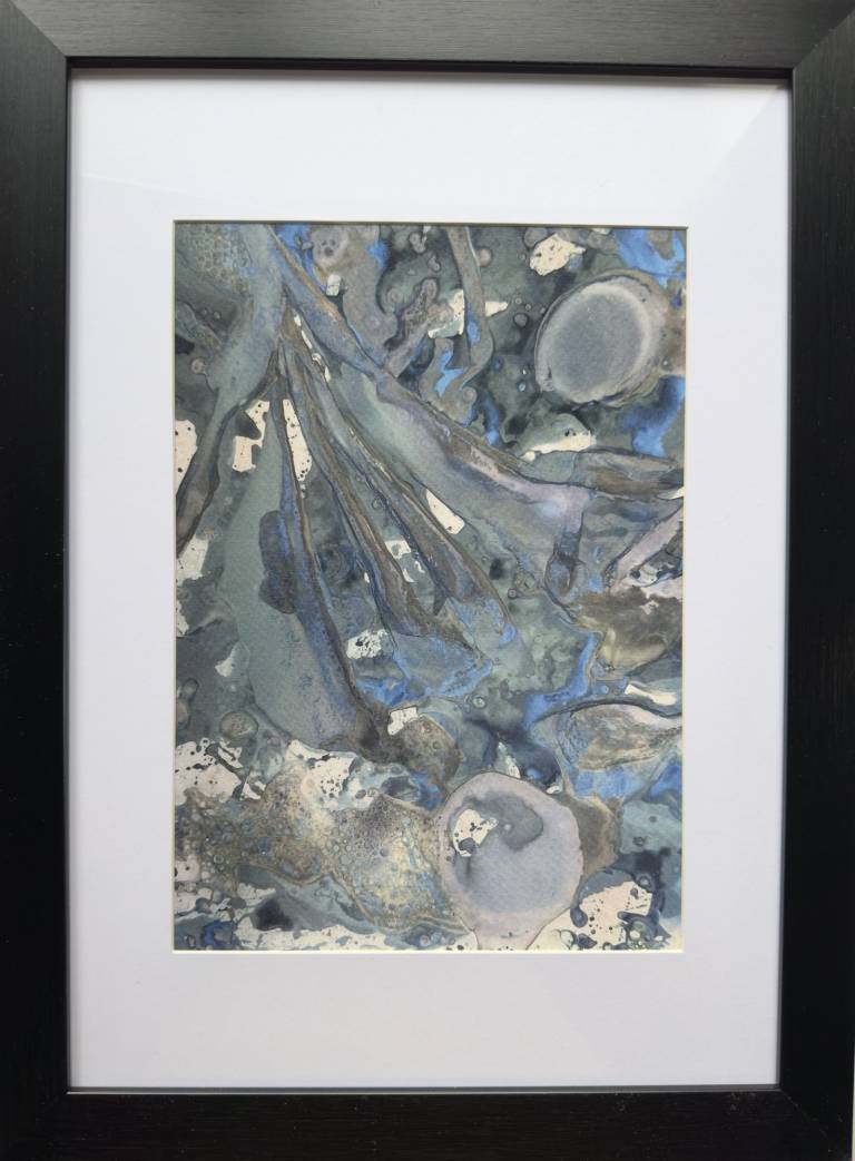 Beachcomber cyanolumen print 3 (framed) - Sharon Bruster