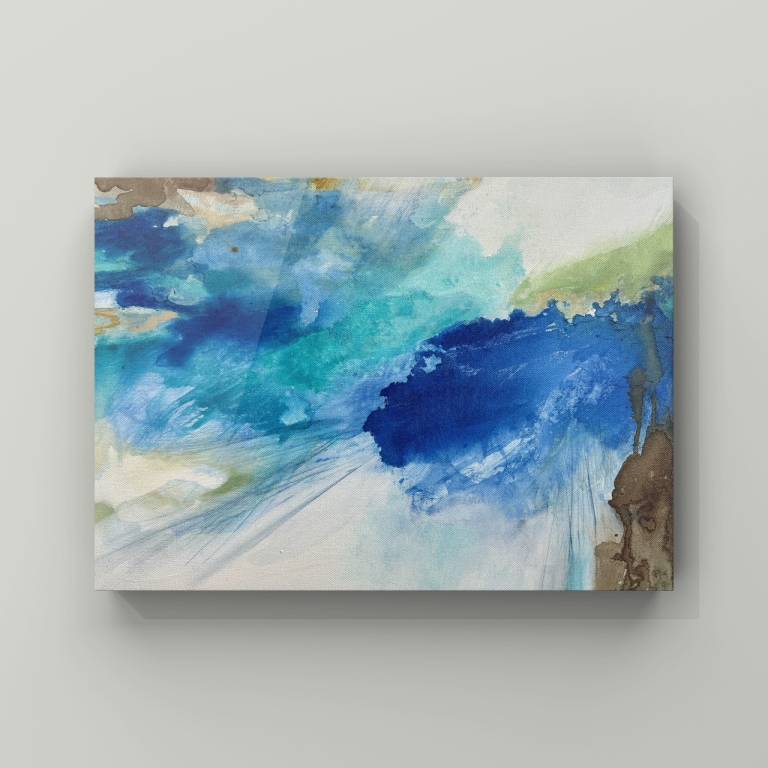 After the storm - walking on Tregirls - Sharon Bruster