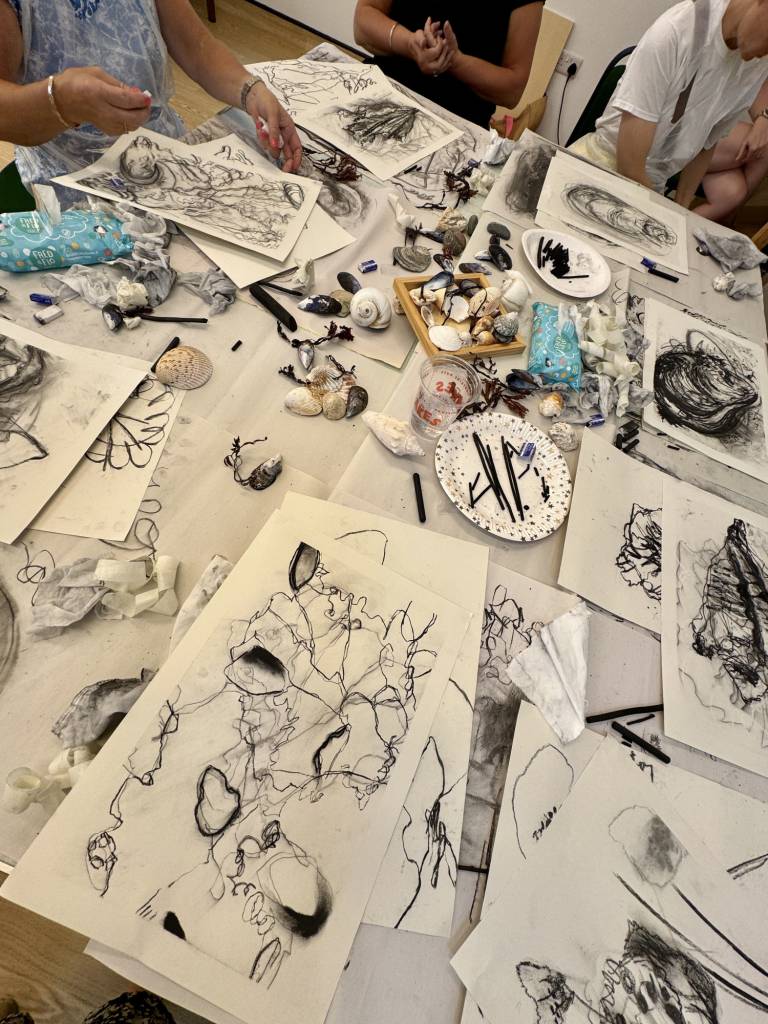 Expressive Charcoal drawing workshop 9th April, Lanjeth - Sharon Bruster