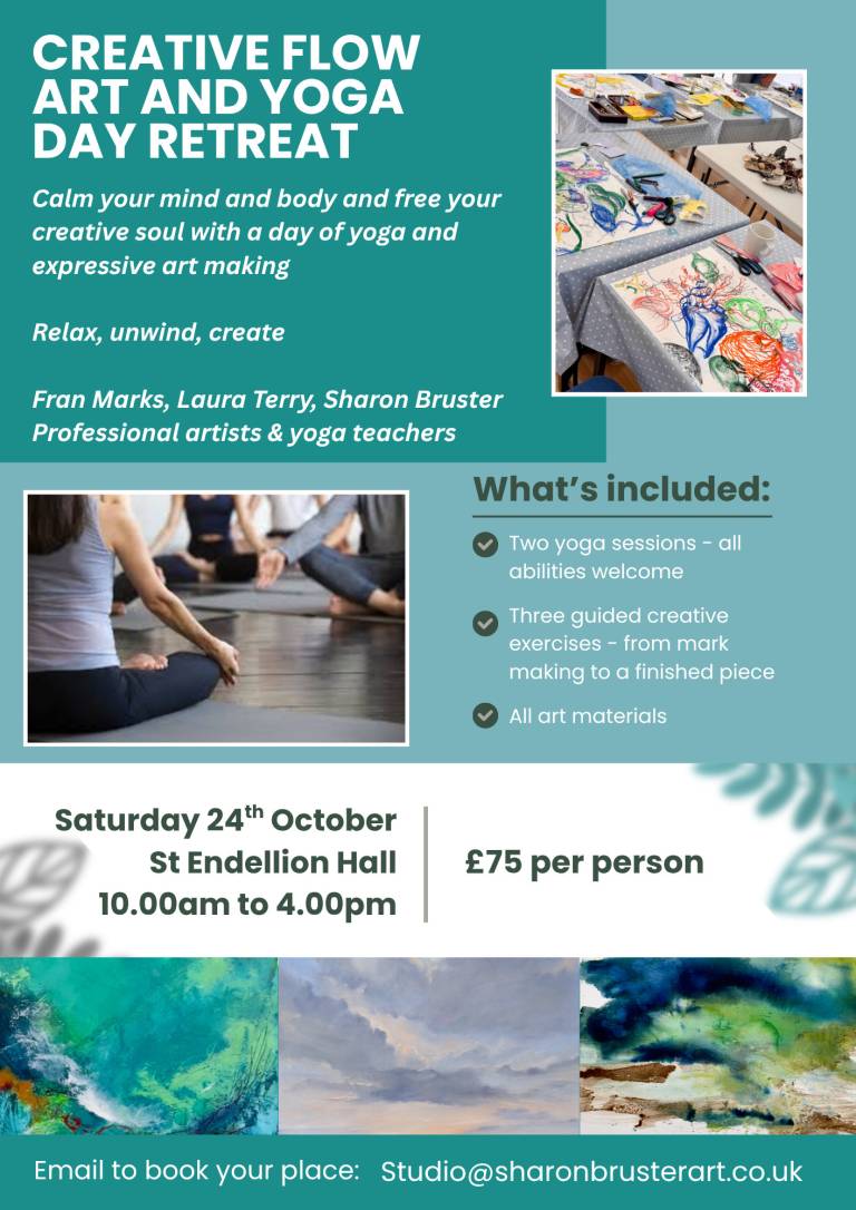 Creative Flow art and yoga day retreat - Sharon Bruster