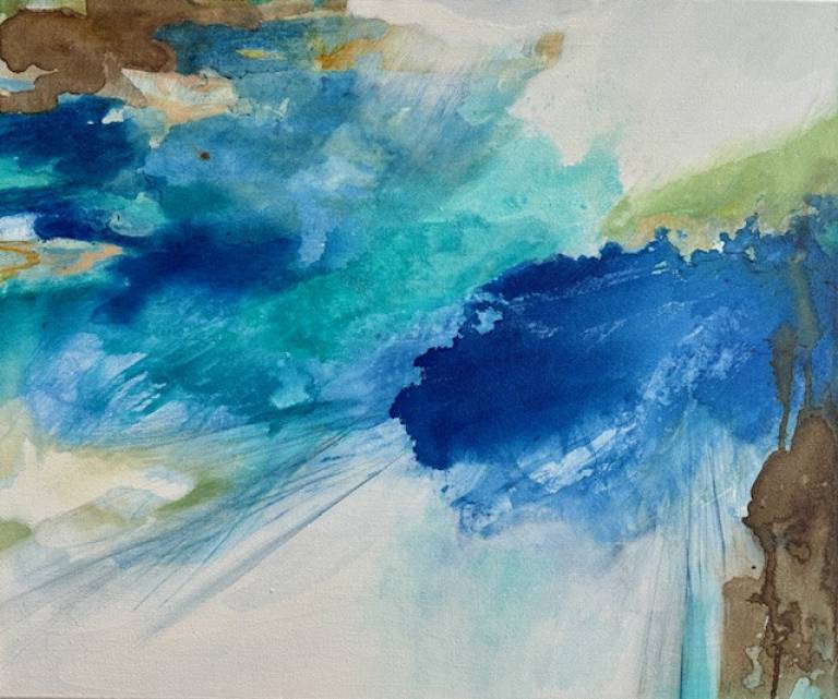 After the storm - walking on Tregirls - Sharon Bruster