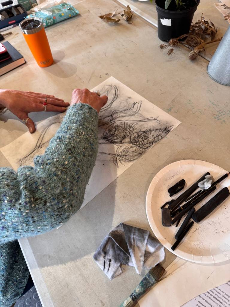 EXPIRED Expressive Charcoal drawing workshop 9th April, Lanjeth - Sharon Bruster