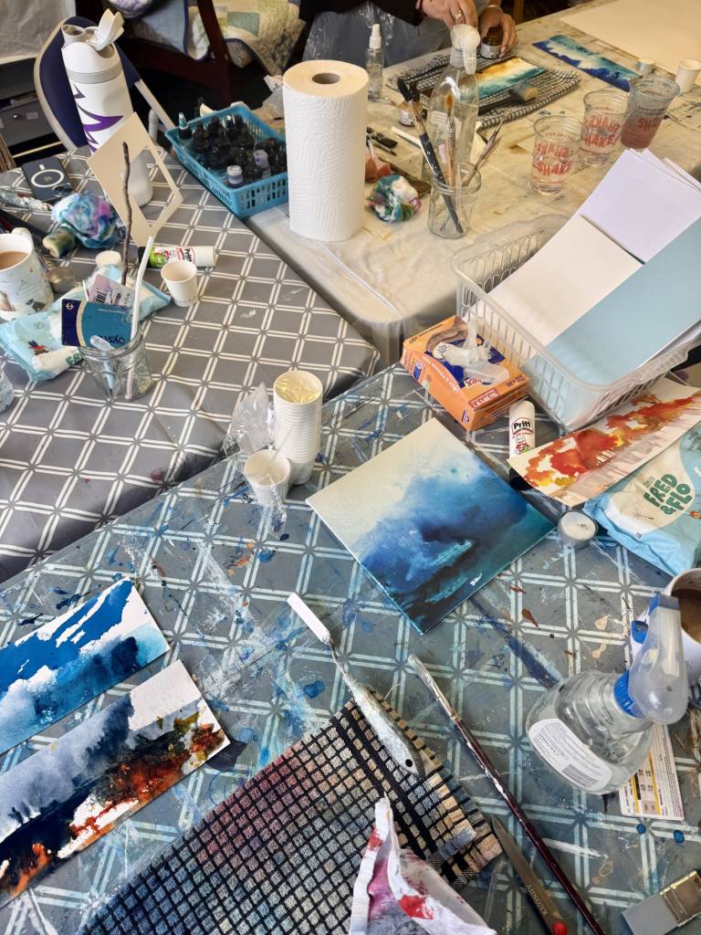 An introduction to expressive landscape painting using acrylic ink - S Bruster