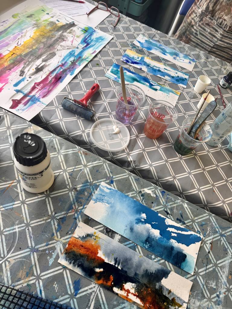 An introduction to expressive landscape painting using acrylic ink - S Bruster
