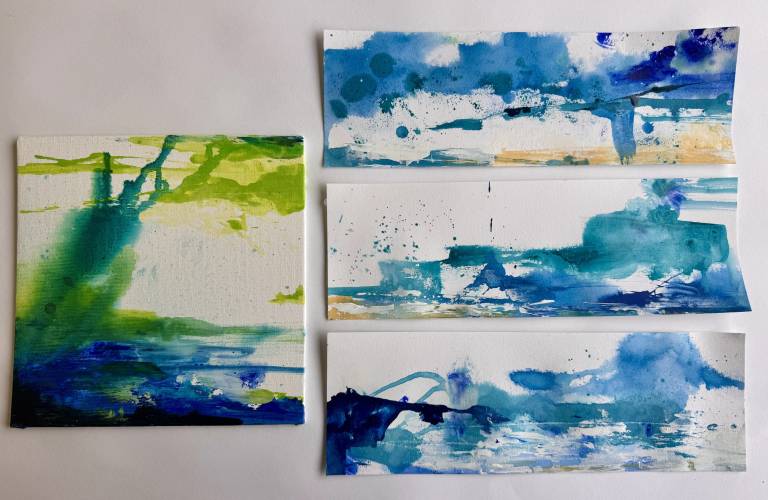 An introduction to expressive landscape painting using acrylic ink - S Bruster