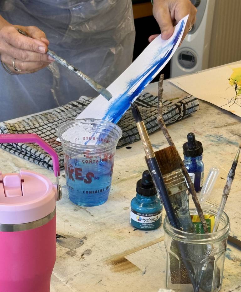 An introduction to expressive landscape painting using acrylic ink - S Bruster