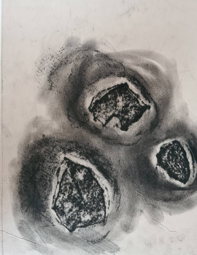 Charcoal Rubbing Rock - Jennifer Gloster Kok