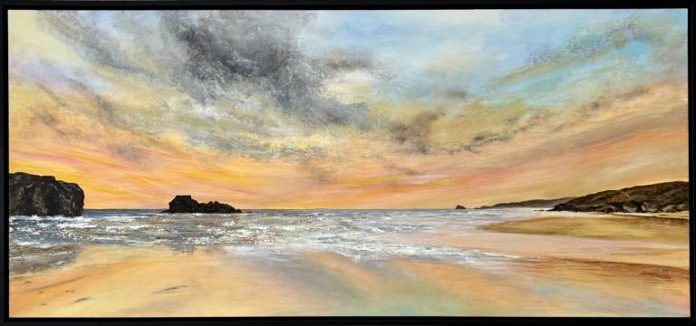 Golden Hour Perranporth Beach - Janie Cameron