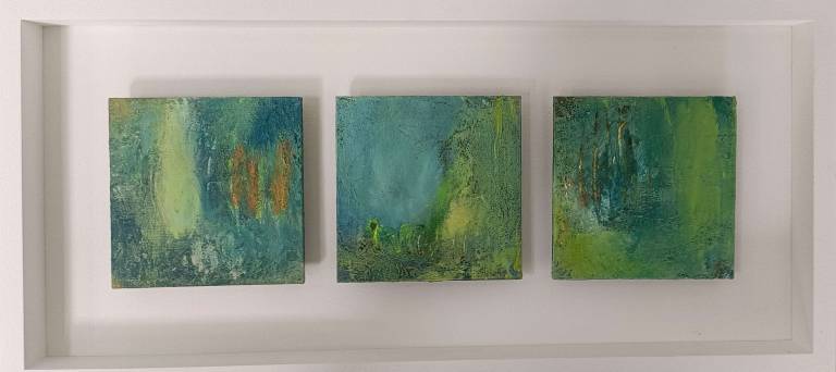 Breathing Space (II) (triptych) - Mary Scott