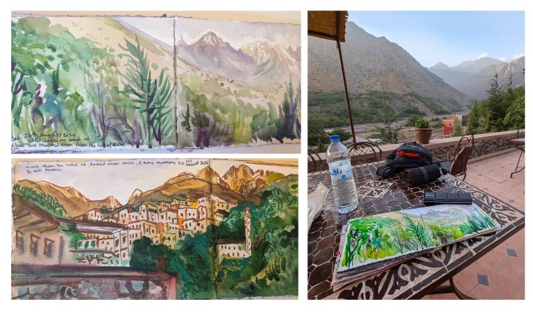 Sketchbook from the Mount Toubkal Climb, Morocco - 