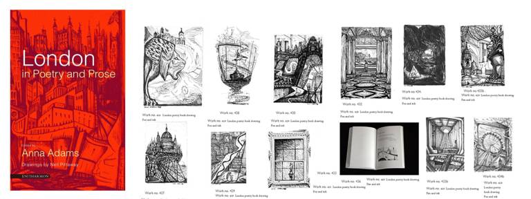 London Poetry book drawings - 