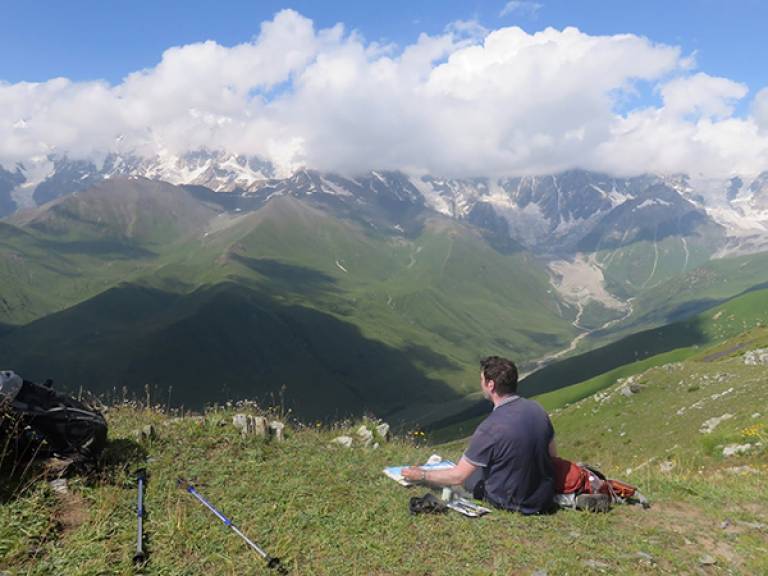 Hiking in The Caucasus Georgia - 
