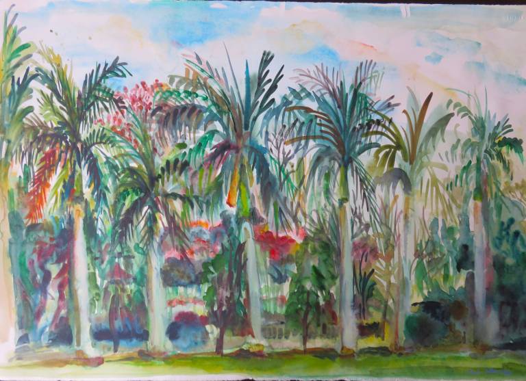 Taj Palm trees, Aurangabad, India - Neil Pittaway