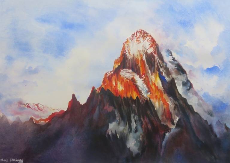 Mount Ushba at Dusk in the Georgian Caucasus - Neil Pittaway