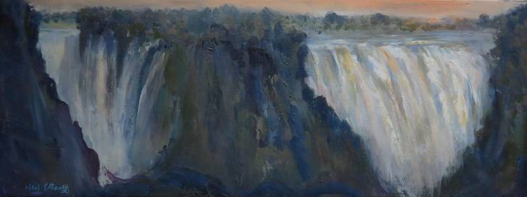 Dusk at Mosi-Oa-Tunya, 'The Smoke  That Thunders', Victoria Falls, Zimbabwe - Neil Pittaway