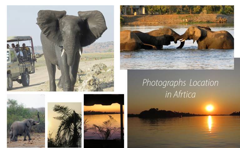 Images of some of the locations the Artist visited in Africa - Neil Pittaway