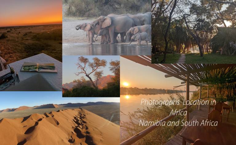 Images of some of the locations the Artist visited in Africa - Neil Pittaway